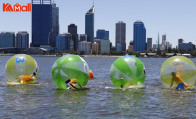 giant zorb ball brings people joy